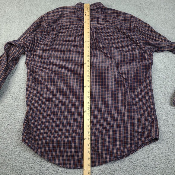 Brooks Brothers Sport Shirt Men's Medium Blue Burgundy Button Down Long Sleeve - Picture 11 of 13